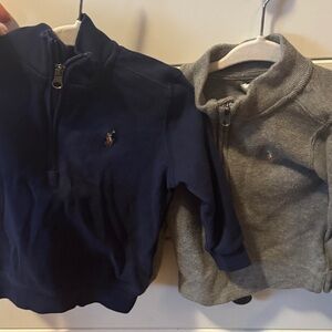 Polo by Ralph Lauren Men's Deep Blue Zip-Up Sweater (2 of them)